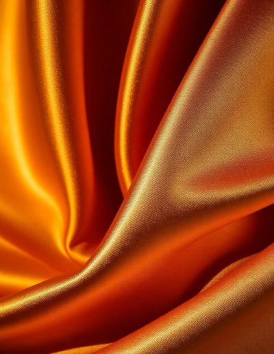 Golden silk drapery